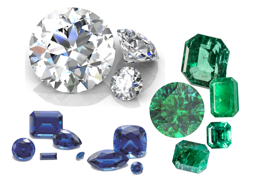 The Story Behind Popular Gemstones: Diamonds, Emeralds, & Sapphires